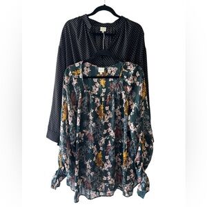 Pleione blouse 2X bundle New!!